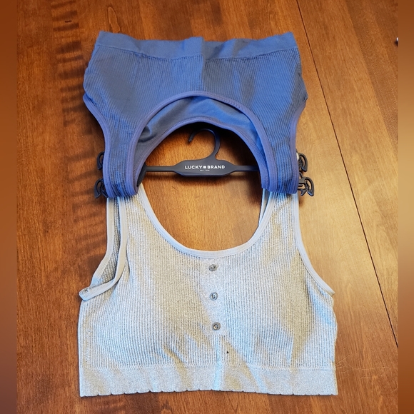 LUCKY brand 2pk super soft comfort sports lounge bras removeable pads 1X 2X - Picture 3 of 7